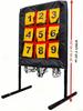 Portable Nine-Grid Baseball Throwing and Practice Net for Indoor/Outdoor Use