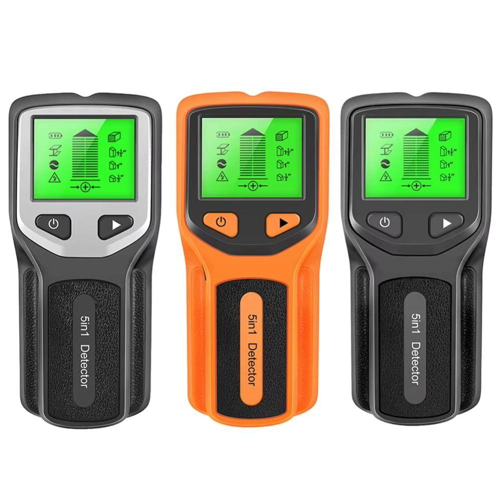 AC Voltage Studs Finder LCD Display Metal Measurement Cable Scanner Measuring Instrument 5 In 1 Electronic Metal Locator