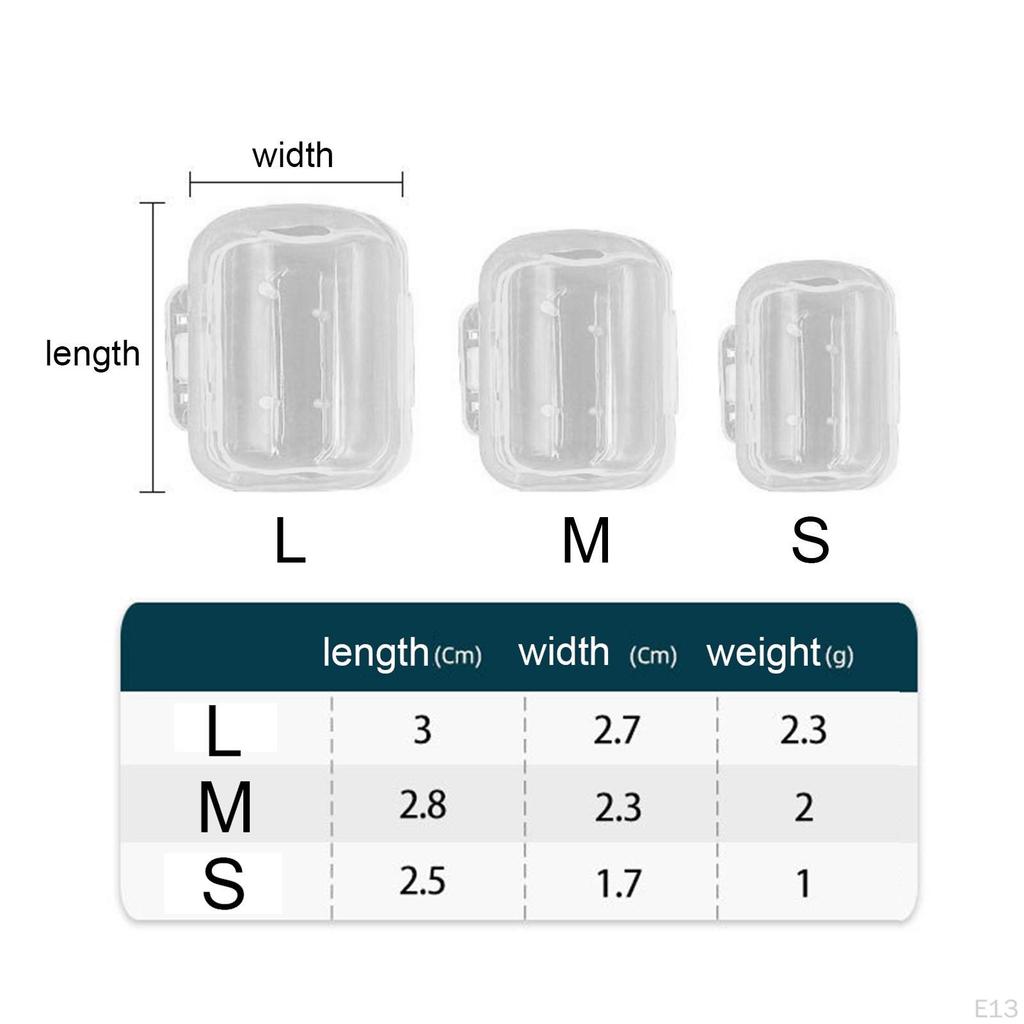 1 Pcs Hook Cover Fishing Clamshell Easy To Install Jigs Bait Covers Portable