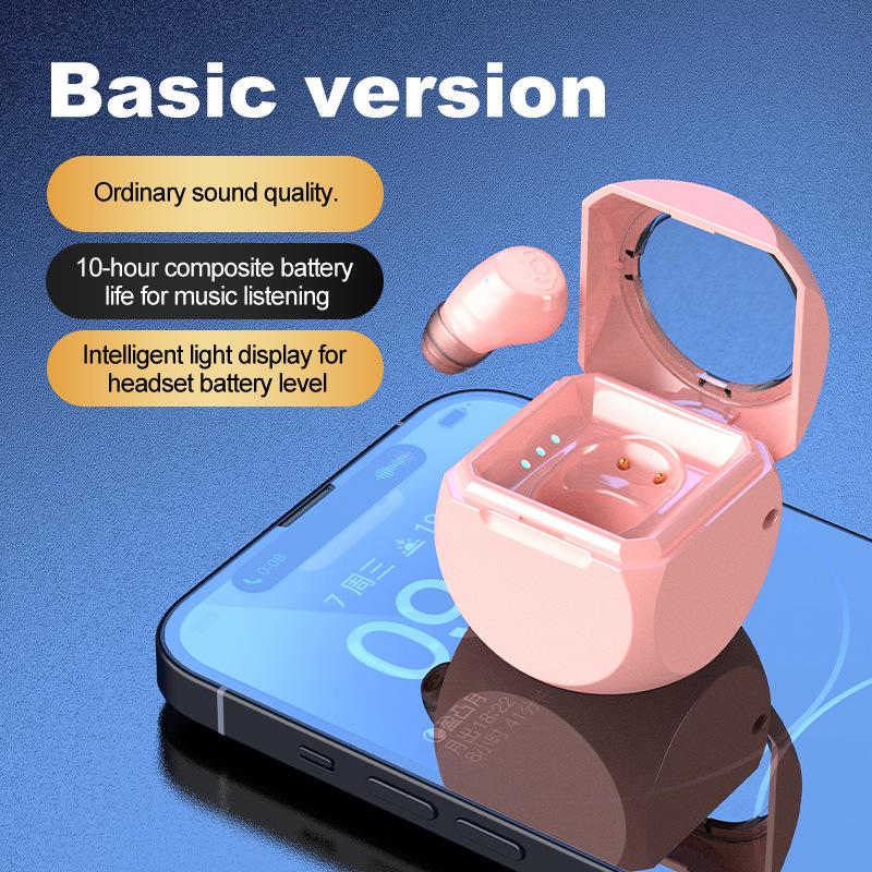 Q1 Bluetooth Mini Single In-Ear Earphone with Battery Display for Sports or Business