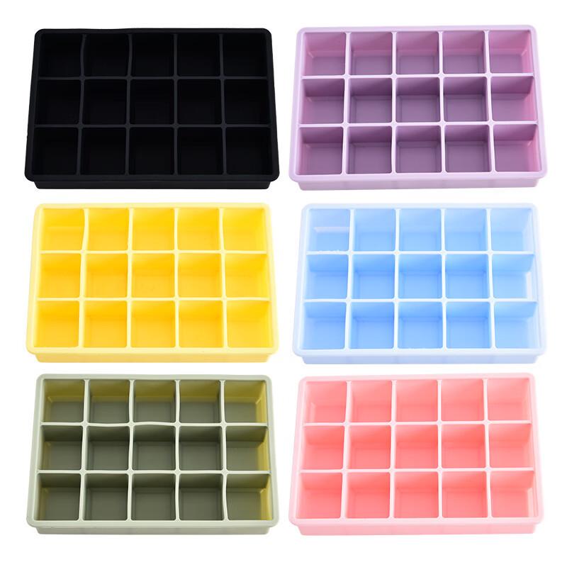 Ruhan 15-Grid Silicone Ice Cube Tray with Lid