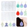 Creative Bear Shaped Silicone Mold Flexible Jewelry Making Silicone Bear Eggs Pendant Mold for Artistic Designs Work