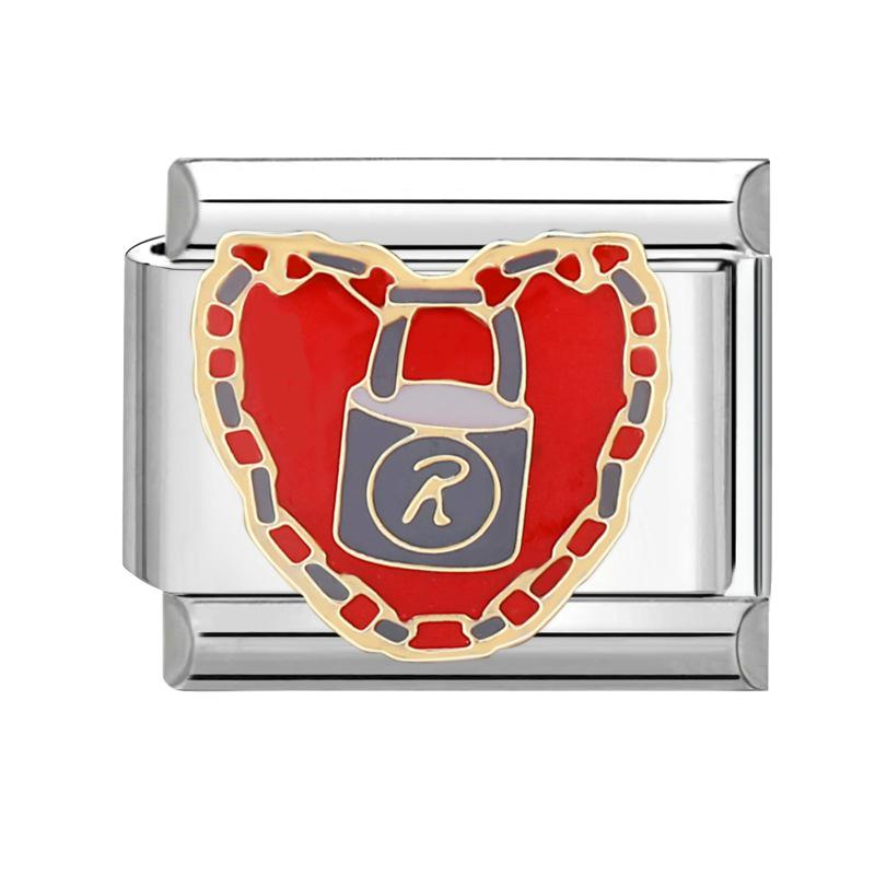 Handgefertigtes italienisches Rotes & Schwarzes Serie Leichter Luxus Charm Armband