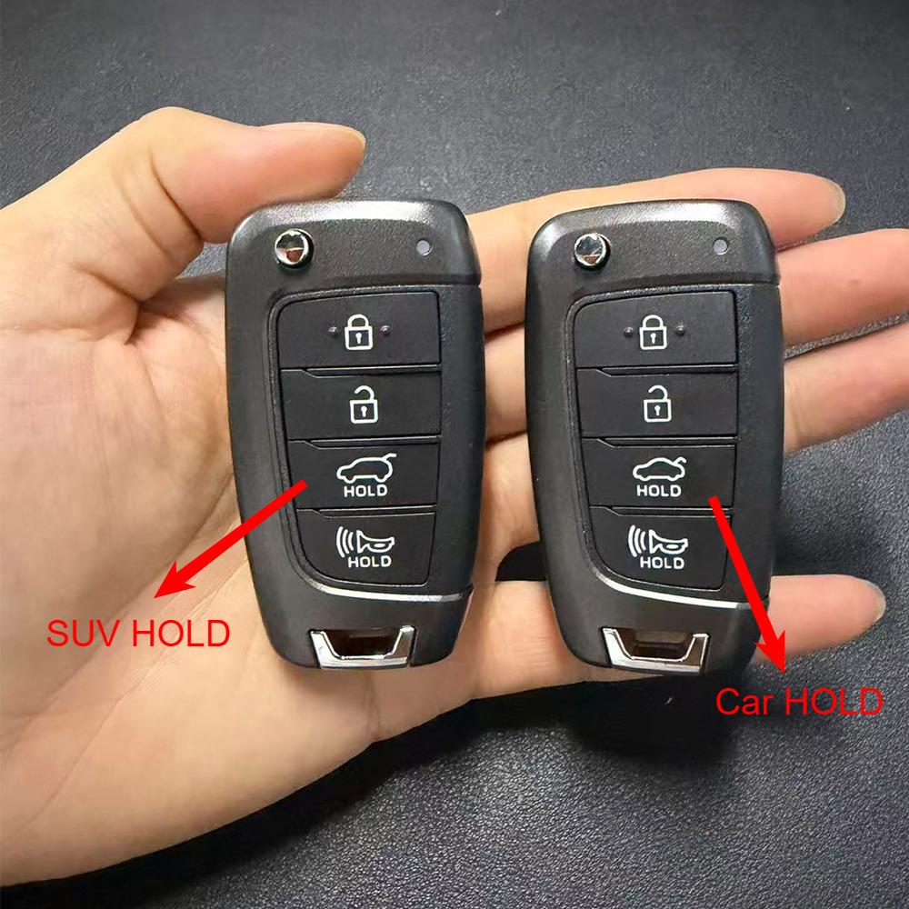 EEJQ9 Car Key Fob Shell Case Housing for Hyundai Accent Elantra Kona Santa Fe 2018 2019 2020 2021 202 Tucson Veloster Solaris Verna