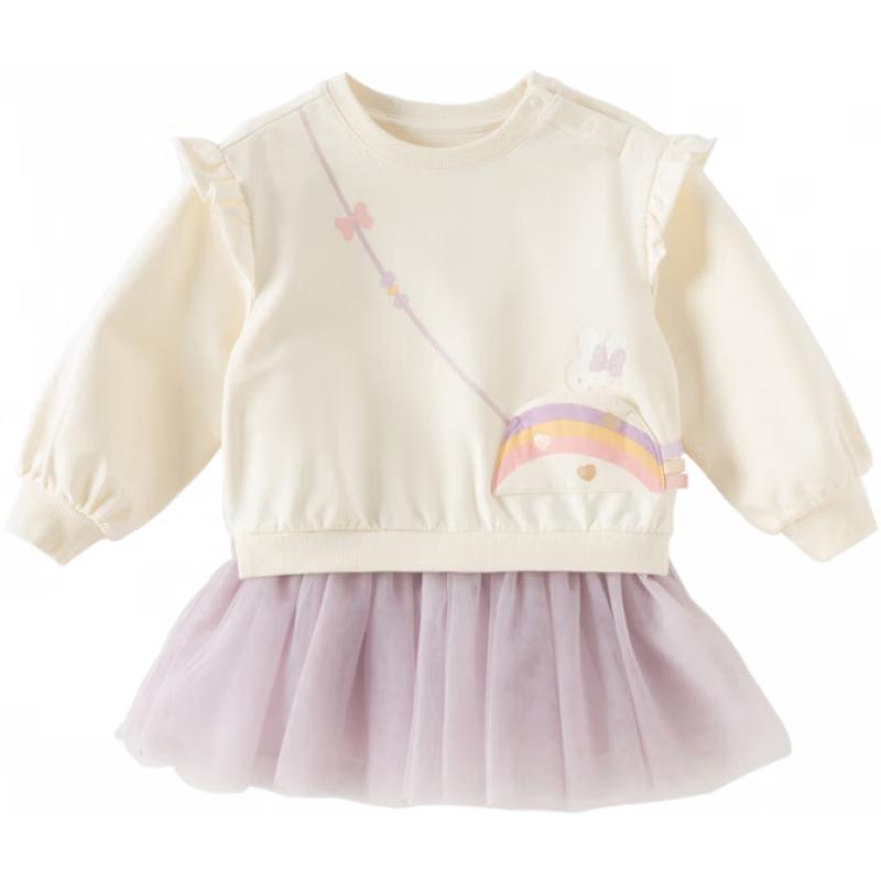 Девочковое платье DAVE&BELLA со вставками из сетки 100cm