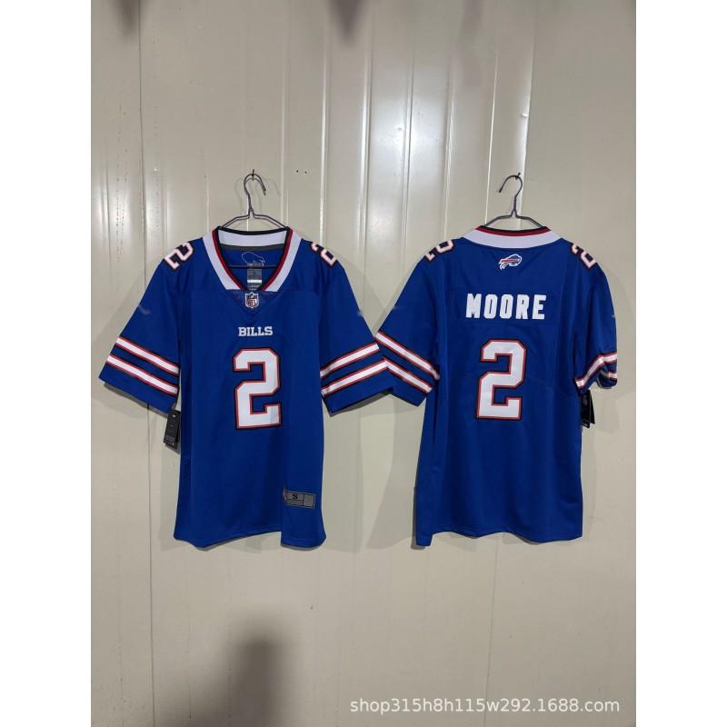 2026 NFL Football Trikot Bill Team Bestickt Kurzarm Sportuniform Fans