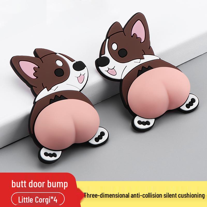 Silicone Door Handle Anti-Collision Buffer Pad for Wall and Glass Protection