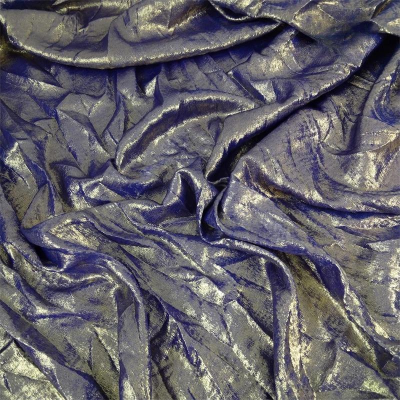 Wide 150cm Shiny Hot Stamping Stretch Luster Fabric For Diy Sewing Wedding Dress Hanfu Upholstery Sofa Curtain Background Cloth