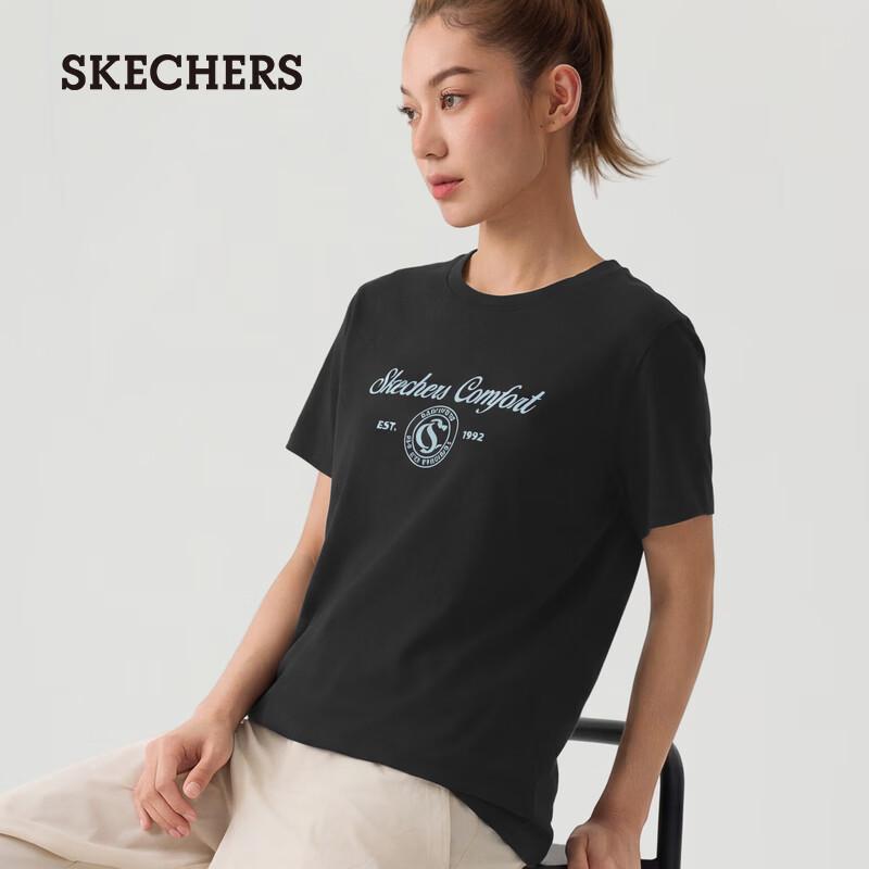 

Skechers Women s Knitted Short Sleeve T-Shirt L226W124 XL