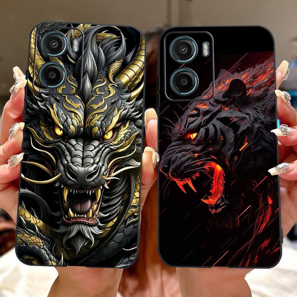 For Motorola Moto G05 G15 E15 2024 Floral Butterfly Phone Case For MOTO G05 G15 E15 4G Black Silicone Soft Lightweight Case