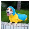 Waterproof Dog Raincoat With Reflective Stripes Full Coverage 4-Leg Design Corgi Small To Large Breeds