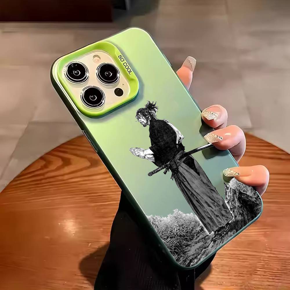 Vagabond M-Miyamoto Musashis Phone Case For iPhone 17 16 15 14 13 12 11 Pro Max Plus Silver candy Matte Cover