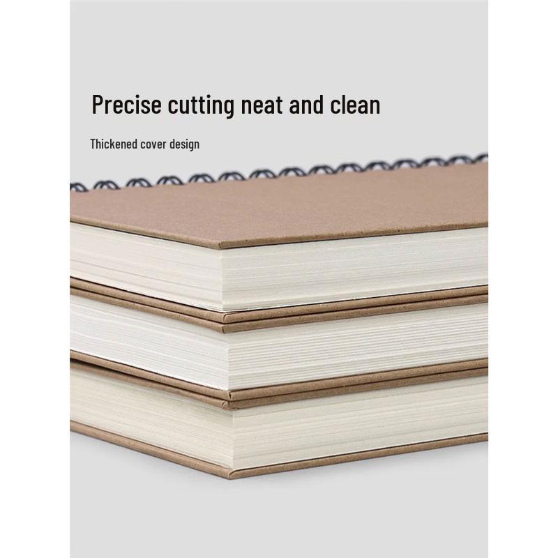 Thickened 160g Art Sketchbook for Students, A4/A5/8k, Side-Flip, Hard Cover