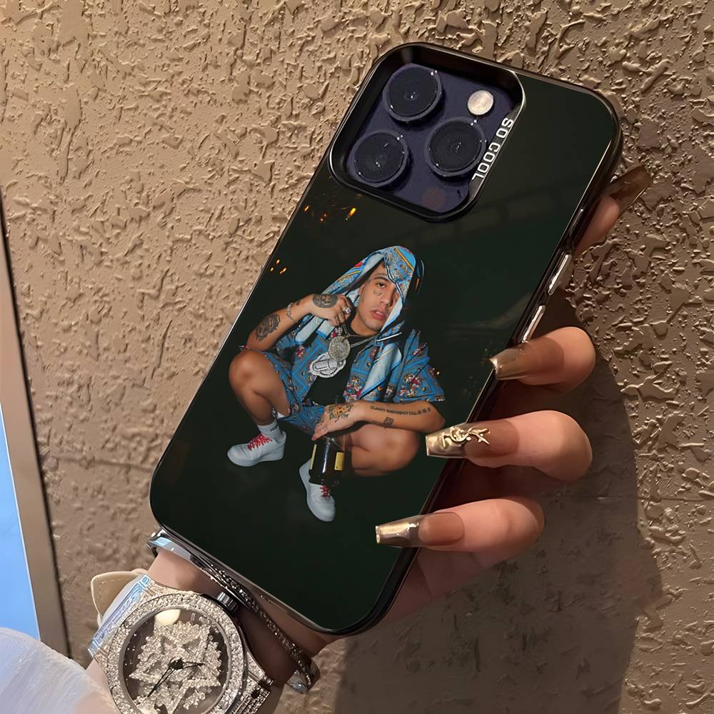 Rapper AMERI D-DUKI For iPhone 17,16,15,14,13,12,11,Mini,Pro,E,SE4,XS,MAX Black Candy Matte Cover