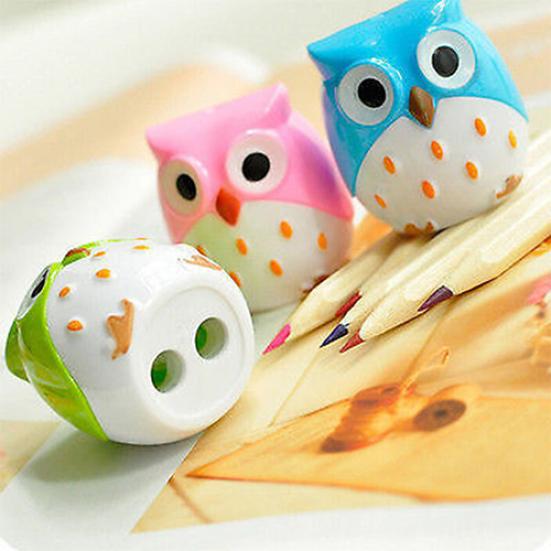Cute Lovely Owl Design Pencil Sharpener Kid Favorite Stationery School Supplies