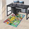 Looney Tunes Stuhlmatte für Schreibtisch Cartoon-Charakter Teppich für Heimdekoration, Büroteppich, Geeignet für Schlafzimmer, Wohnzimmer, Verschiedene Räume