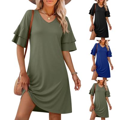 Kadın Moda Bol Kesim - Renkli Günlük Elbise