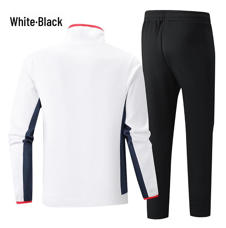 Unisex Chinese Martial Arts Sports Uniform: New Style Two-Piece Casual Suit with Stand-up Collar for Coaches and Teams Running or Training