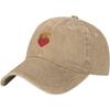 Sacred Heart Graphic Washed Baseball Cap Adjustable Cotton Dad Hat for Unisex Women