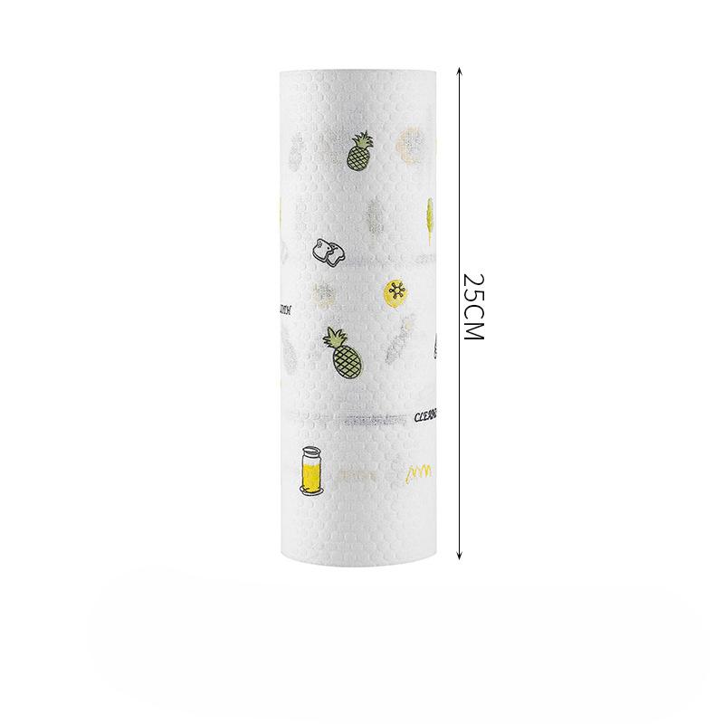 Lazy Rag Wet and Dry Household Cleaning Kitchen Supplies Paper Thickened Disposable Dish Cloth Household Non-woven Towel