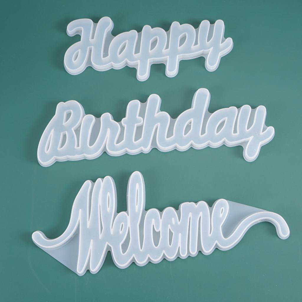 DIY Blessings Decor Doorplate Welcome Party Epoxy Happy Mold