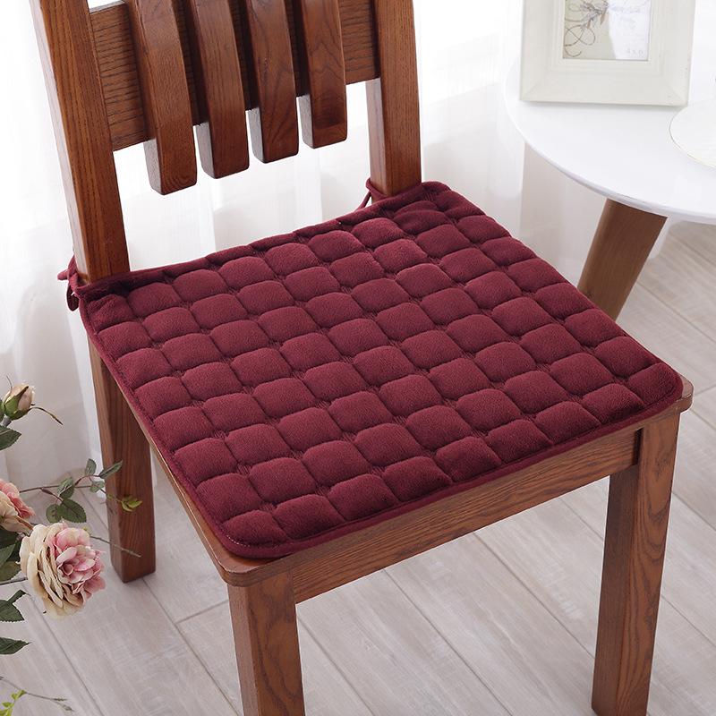 Thick Winter Plush Non-slip Chair Cushion for Dining or Office