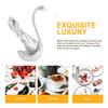 1Set Alloy Dessert Spoons with Base Functional Flatware Set for Serving Food Keeping Countertop Clean Stylish Home