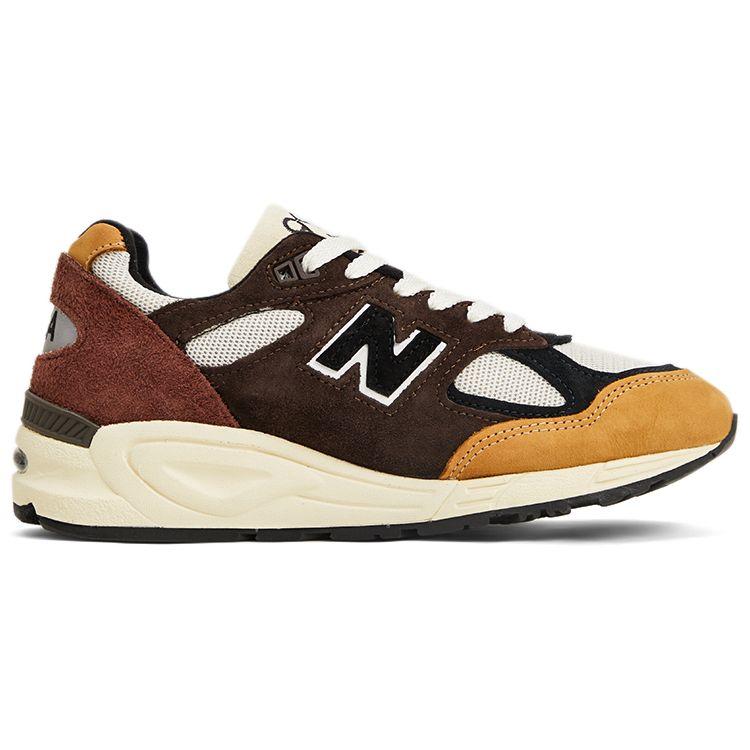 Teddy Santis x New Balance 990v2 Made in USA Black Tan Unisex Sneakers Brown M990BB2