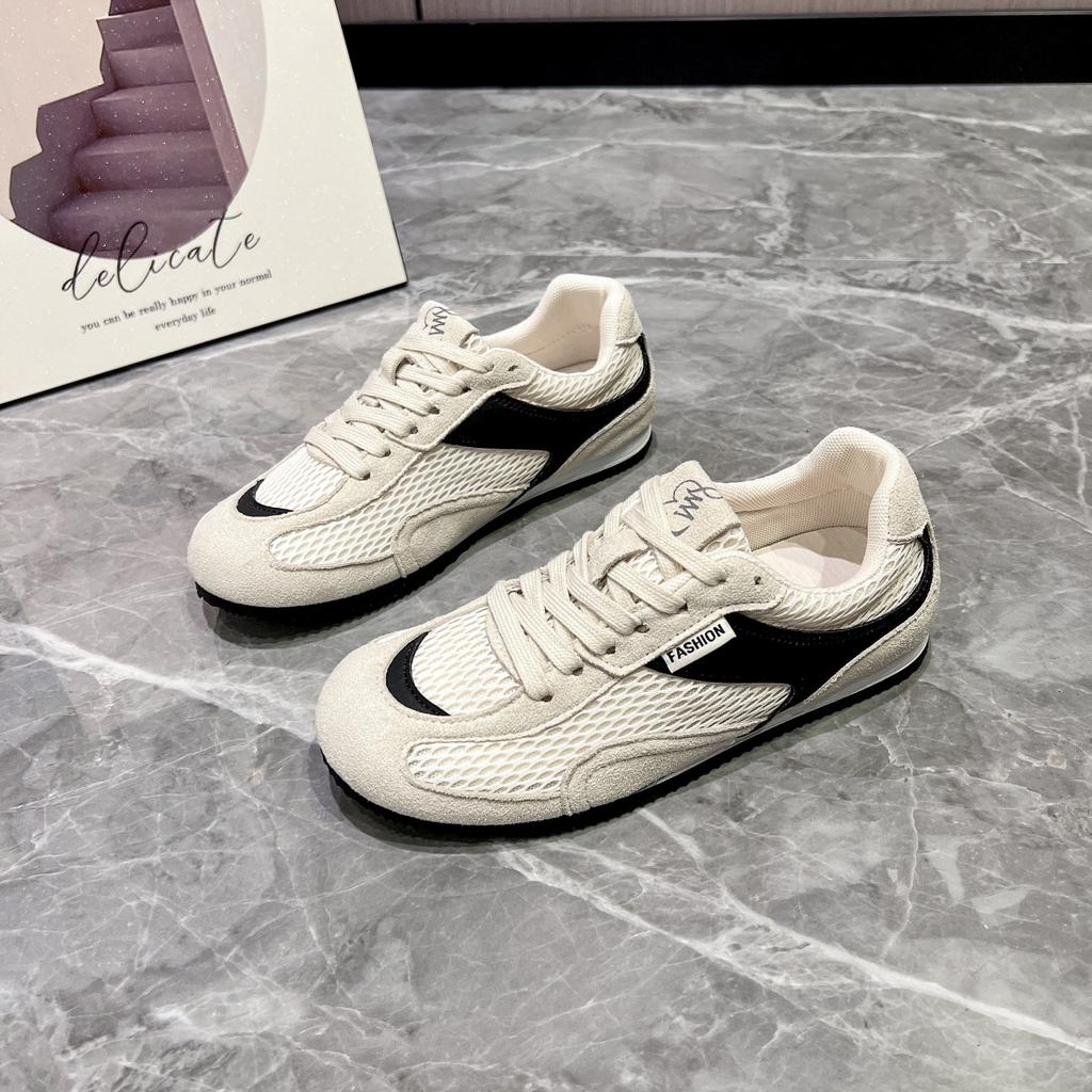 2025 New Mesh Breathable Soft-soled German Training Shoes Women's Soft-soled Forrest Gump Shoes Early Autumn New Casual Sports Shoes