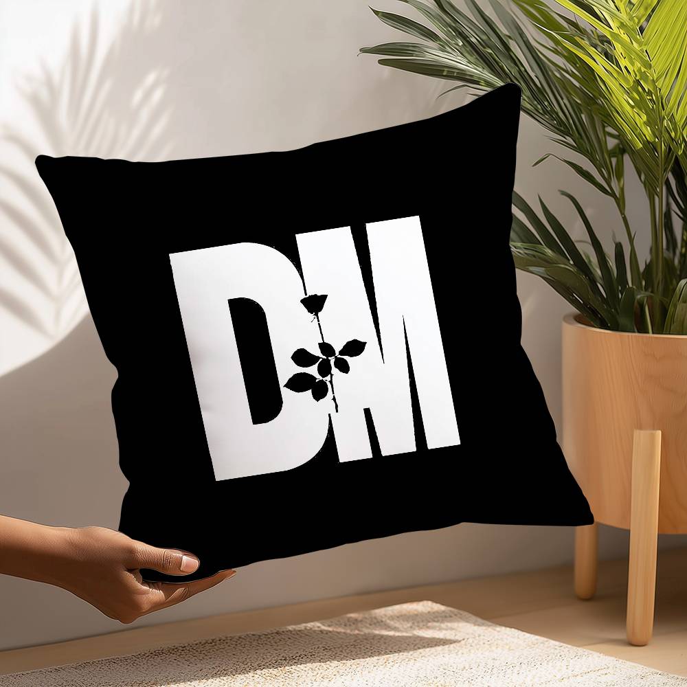 D-Depeche-Mode Pillow Case Plush Fabric Soft  Pillowcase Double Sided Print Cushion Cover Household Gifts