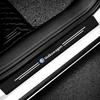 EFG1 4PCS Car Door Sill Protector Plate PU Leather Carbon Fiber Threshold Anti-Scratch Bumper Car Sticker for VW Rline Golf Beetle B6