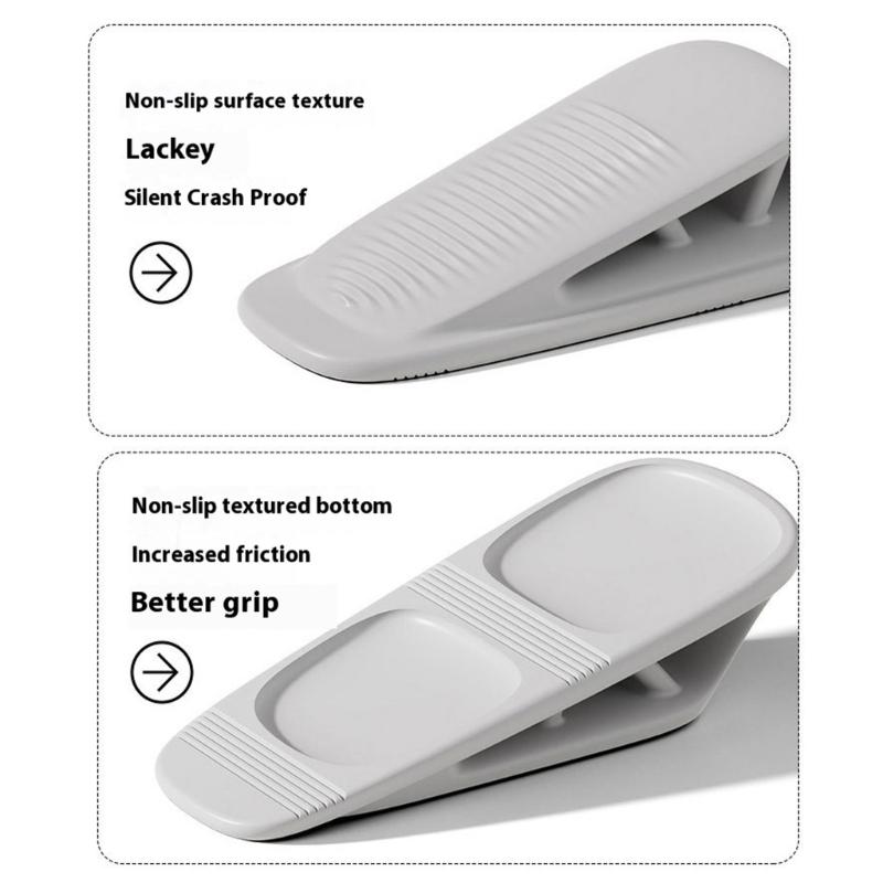 Space Saving Door Stoppers Windproof Silicone Door Wedge for Sliding Glass Door  Patioes Door  balconies  Entryways Security