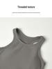 Women's Quick-Dry Breathable I-Shaped Yoga Vest with Chest Pad