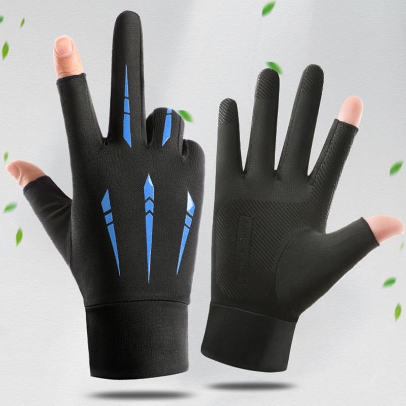 Summer Sun-proof Gloves Skin-friendly Nylon Gloves for Teens Cycling Hiking