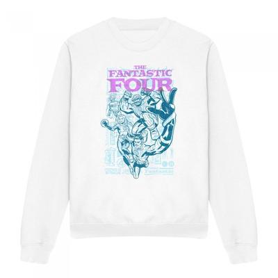 Fantastic Four Unisex Adult Lineart Heroic First Family Sweatshirt