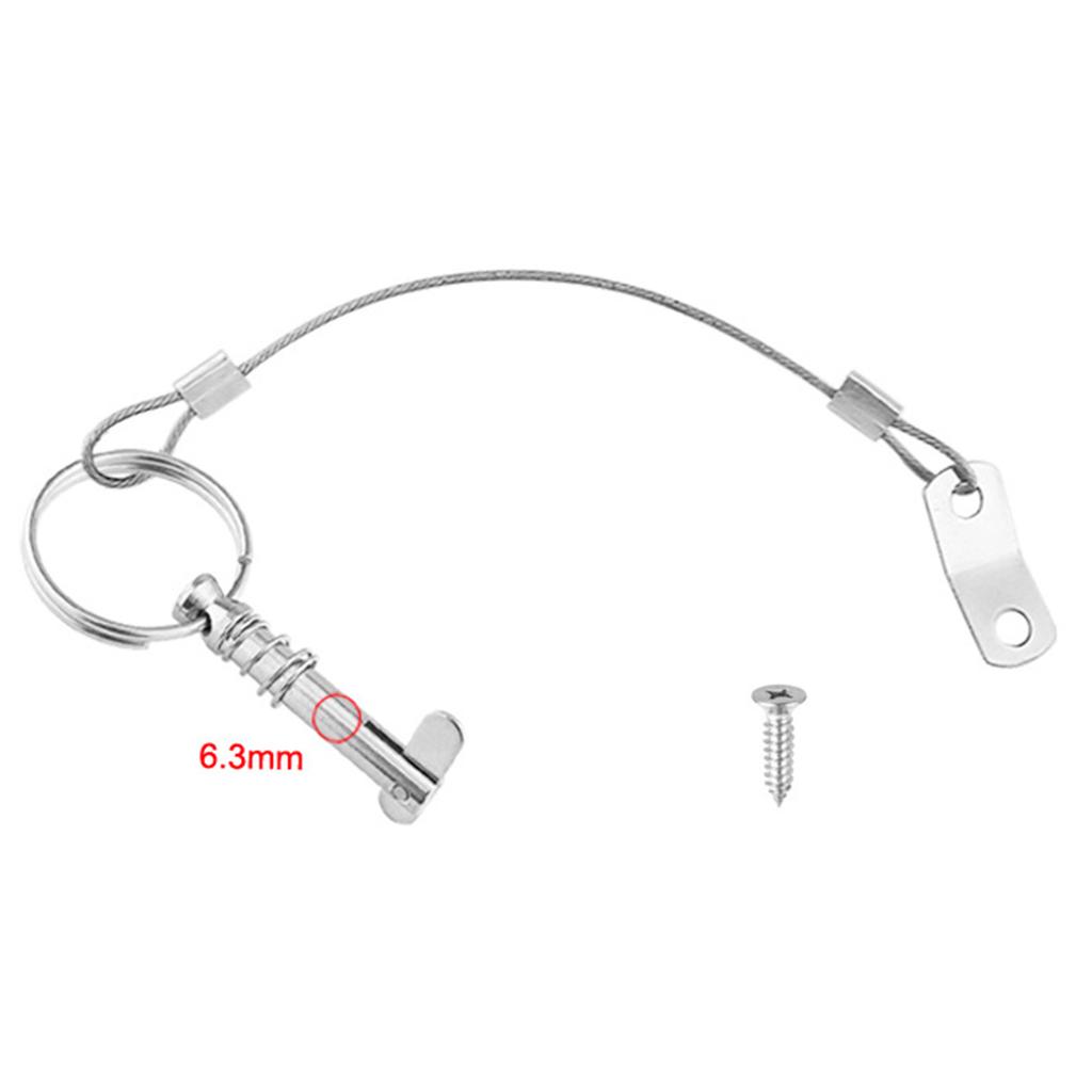Resistant Stainless Steel Quick Release Pins Durable & Corrosion Deck Hinge Pins Simple Installation for Ship Outfitting