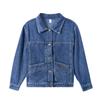 Denim Jacket Black Korean Style Loose Short Style New Autumn Versatile Embroidered Lazy Style Top