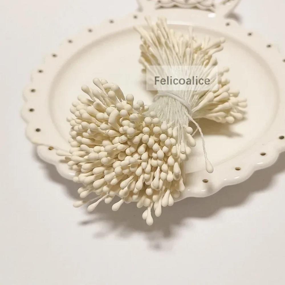 350pcs 2mm Heads Mini Flower Stamens Pistil Wedding Decoration Scrapbooking DIY Artificial Cards Cakes Flowers Accessories
