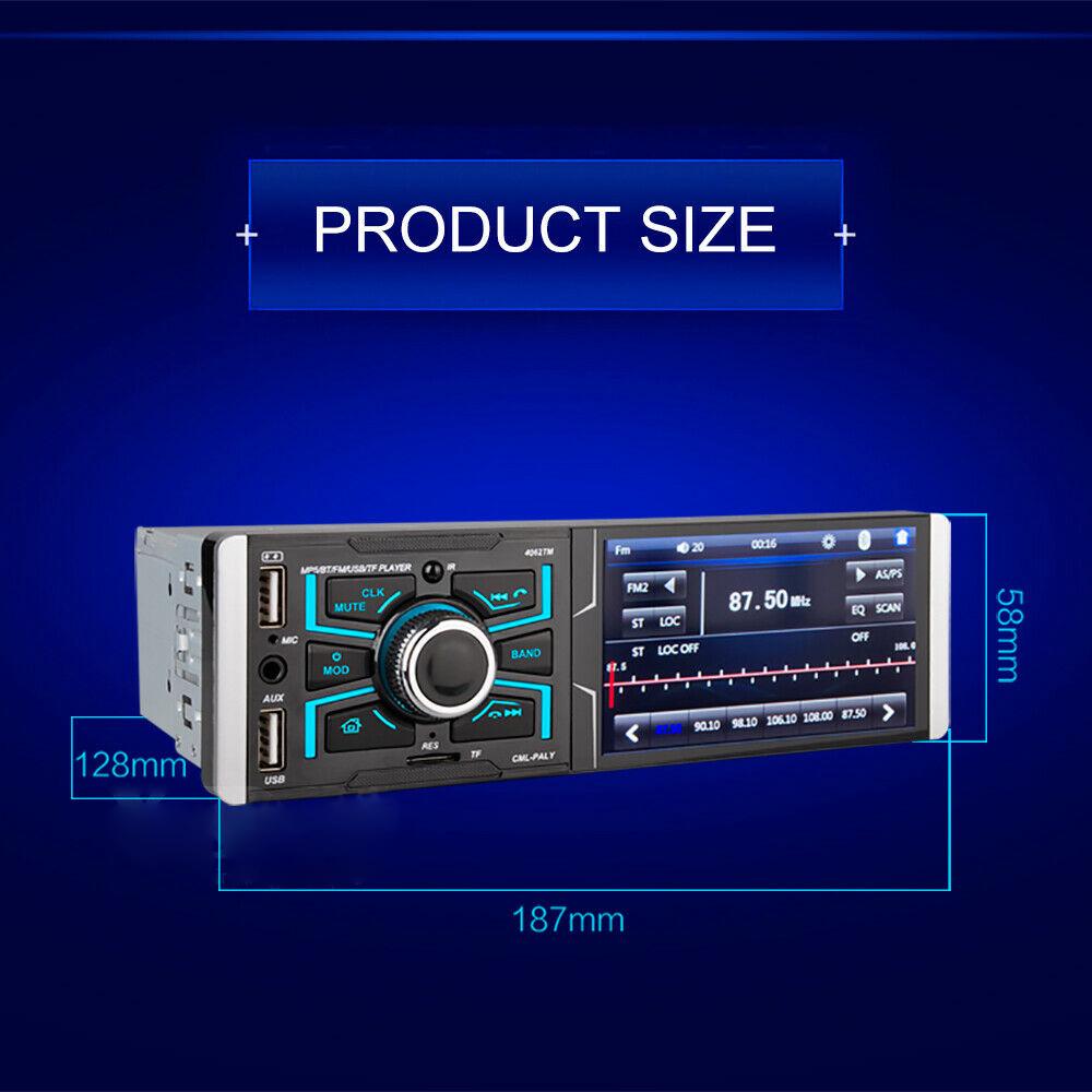 radio FM supporto TF Card Riloer Navigazione stereo per auto Bluetooth 1 DIN schermo LCD da 4,1 pollici WIFI Multimedia lettore MP5 con 2 telecomandi radio FM supporto TF Card Riloer Navigazione stereo per auto Bluetooth 1 DIN schermo LCD da 4,1 pollici WIFI Multimedia lettore MP5 con 2 telecomandi