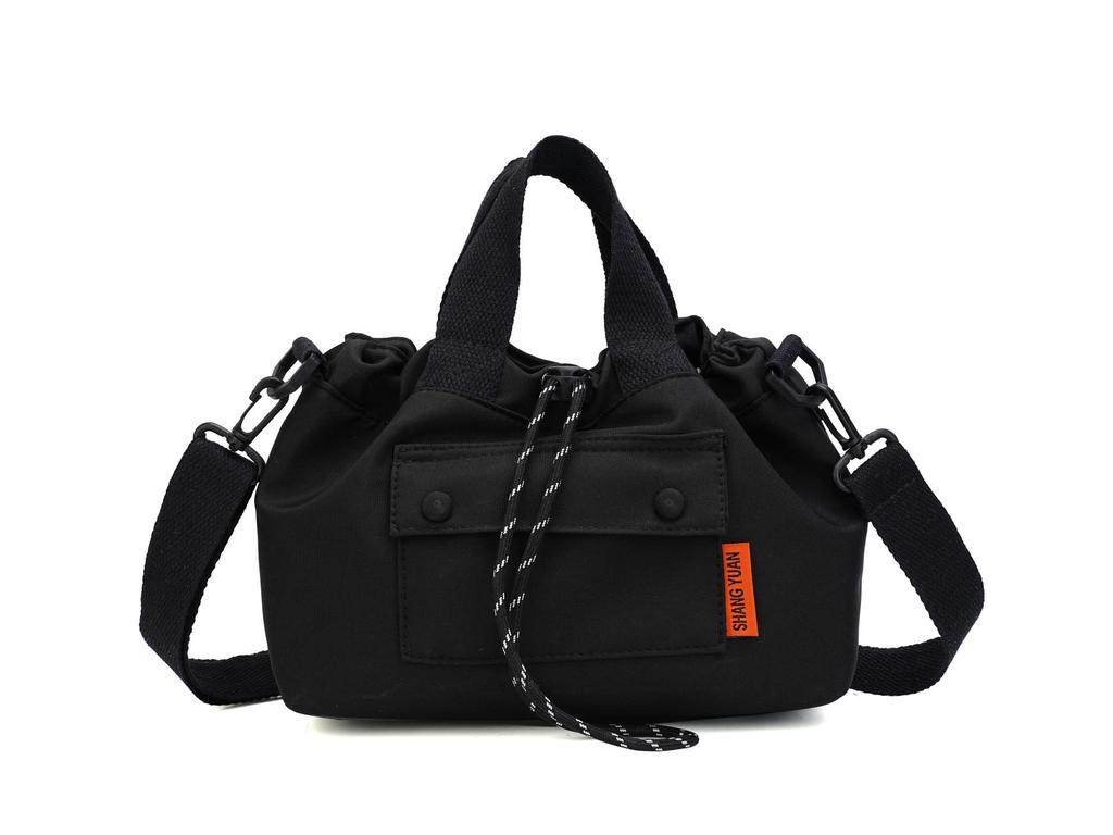 Korean Style Women's Lightweight Drawstring Shoulder Tote: Casual, Stylish & Perfect for Work, Commute, Travel, or Going Out.