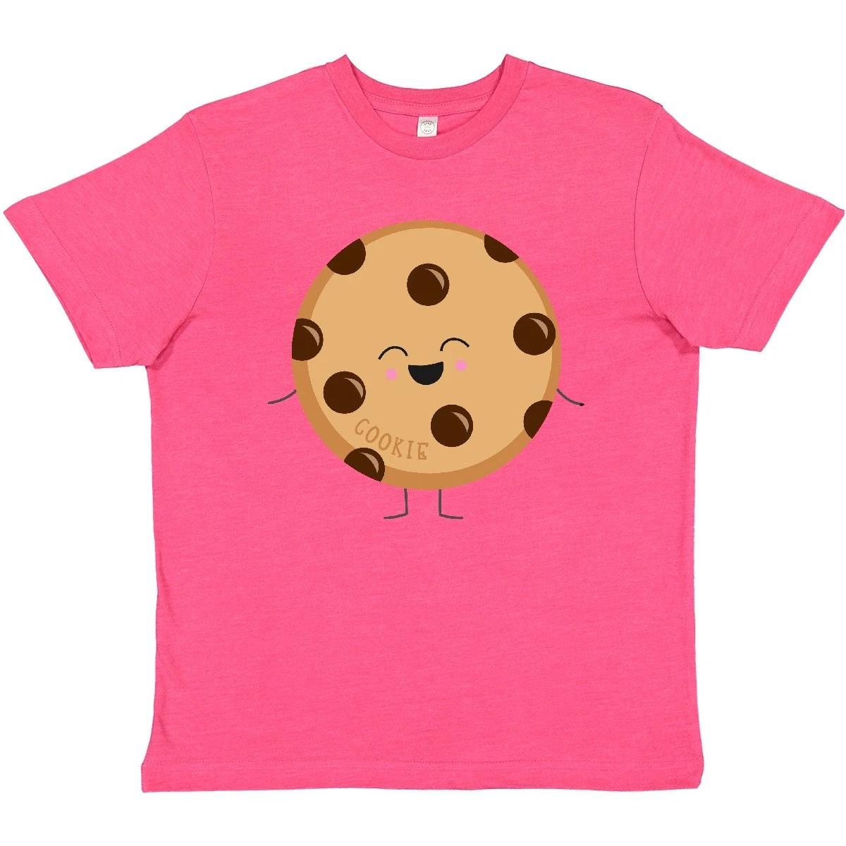 Inktastic Cute Kawaii Cookie Youth T-Shirt Milk Cookies Chocolate Chip Halloween 130