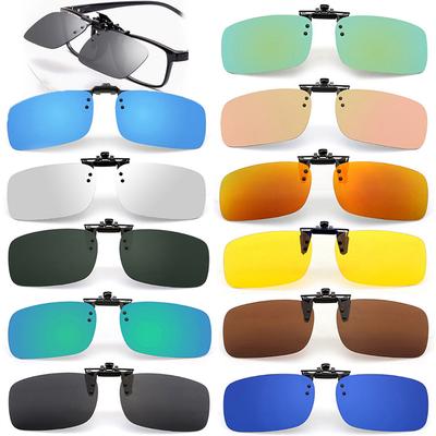 Clip On Filter Blocking Glasses Office Computer Anti UV Strain Relief Universal Polarizing Sunglasses Clip for Men and Women