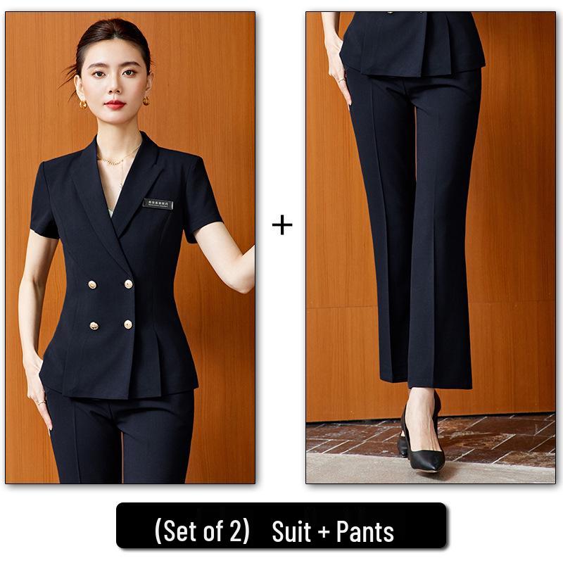 Women's Elegant Suit Jacket - 2026 Formal High-End Receptionist Workwear Set