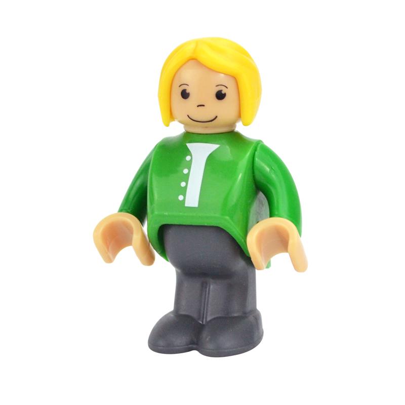 MOC Alle Arten von kleinen Mann Puppenmodellfiguren Zugcharakter Eisenbahnzubehör Bildungsgeschenk Kind für Biro Holzbahnspielzeug
