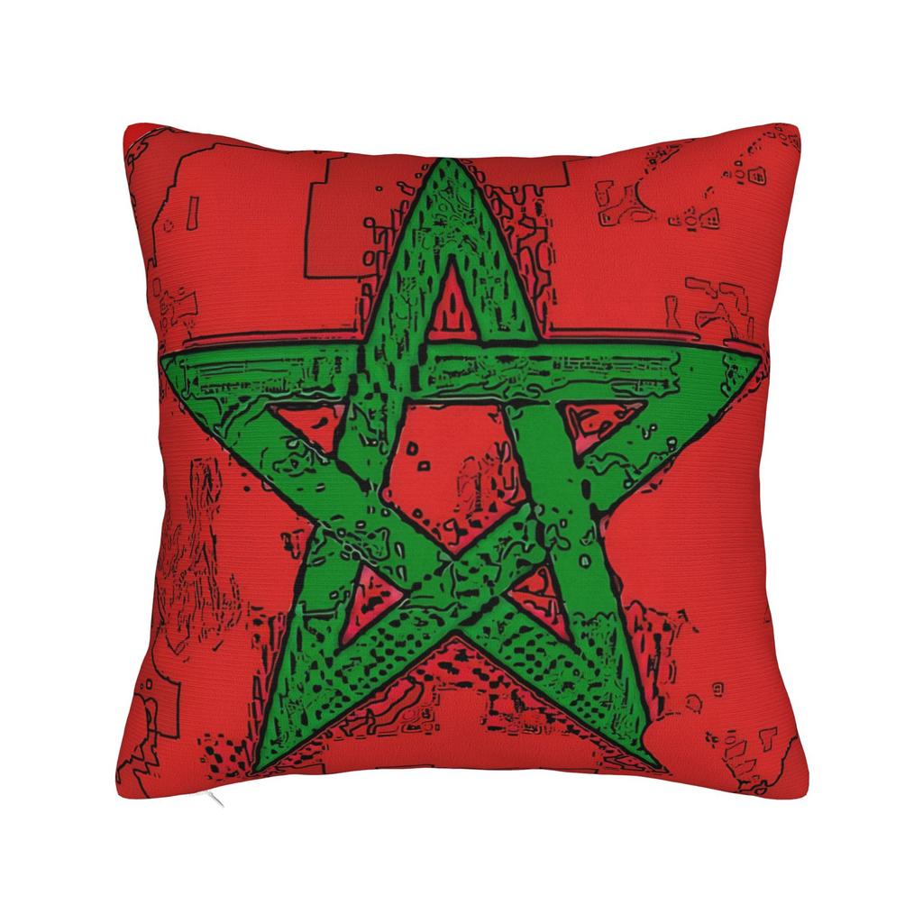 Pillow Cover Morocco The Kingdom Of Morocco Cute Funny Pillow Case For Sofa Couch Bed Living Room Pillowcases