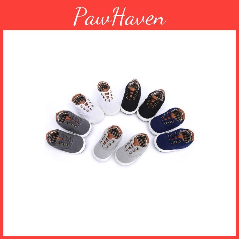 Premium Quality Baby Boy Soft Sole Canvas Shoes For Newborns To 18 Months