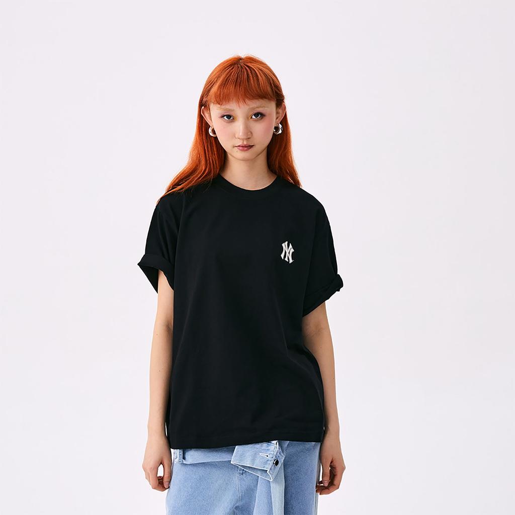MLB MONOGRAM SS25 T Shirt Unisex Black 3ATSM0653-50BKS