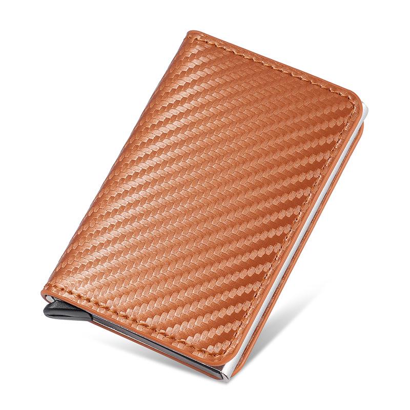 Automatisches Pop-up-Kartenetui aus Kohlefaser mit RFID-Blockierung