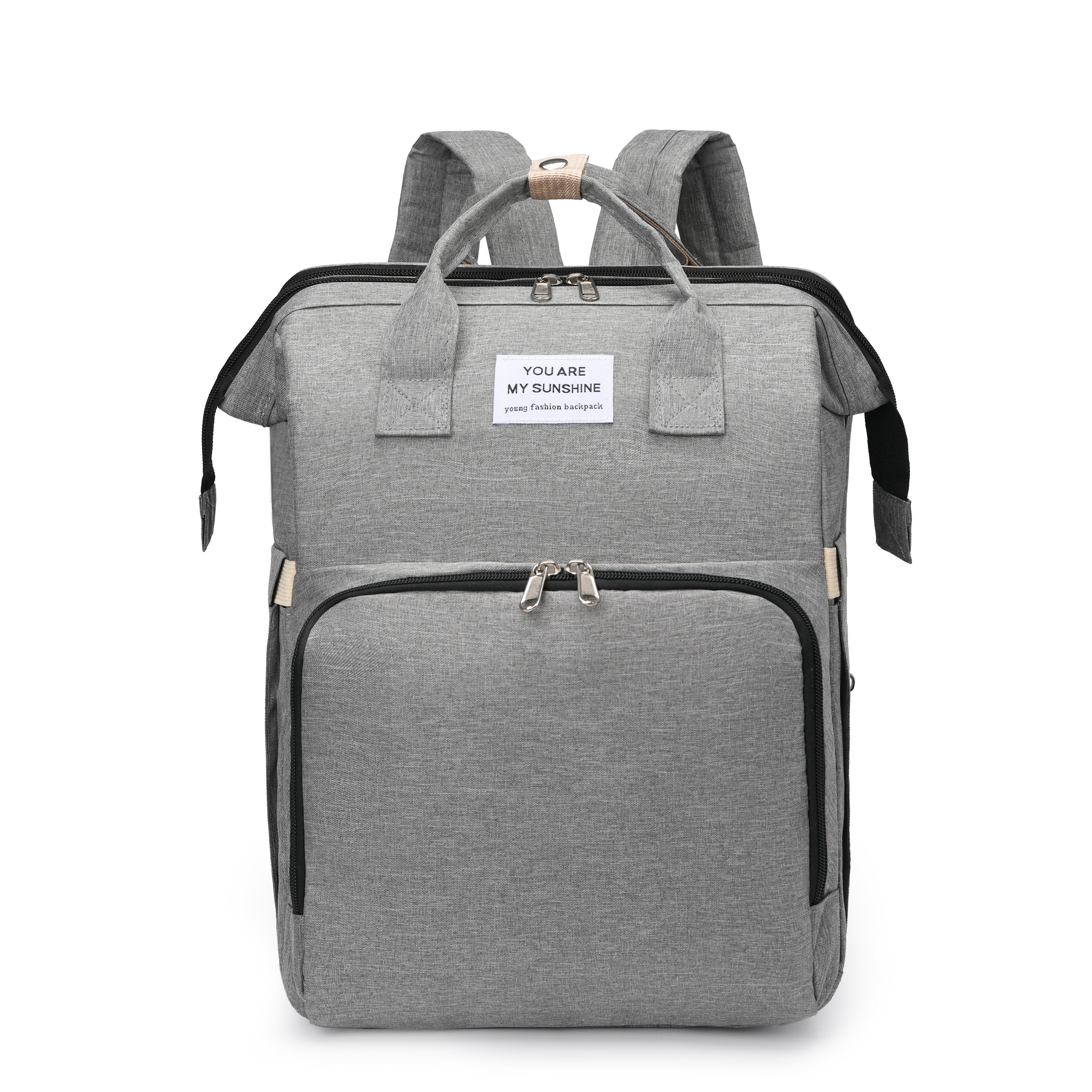 

Dr.isla Mummy Bag Портативный рюкзак для подгузников в кроватку Большая сумка для беременных для младенцев Многофункциональные водонепроницаемые сумки для подгузников для путешествий на открытом воздухе серый