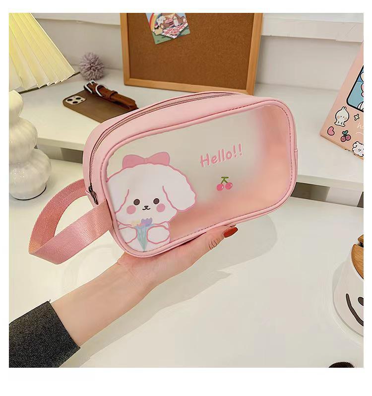 Bolsa Cosmética Anime em PVC Impermeável 2024 - Bolsa de Mão Portátil para Mulheres